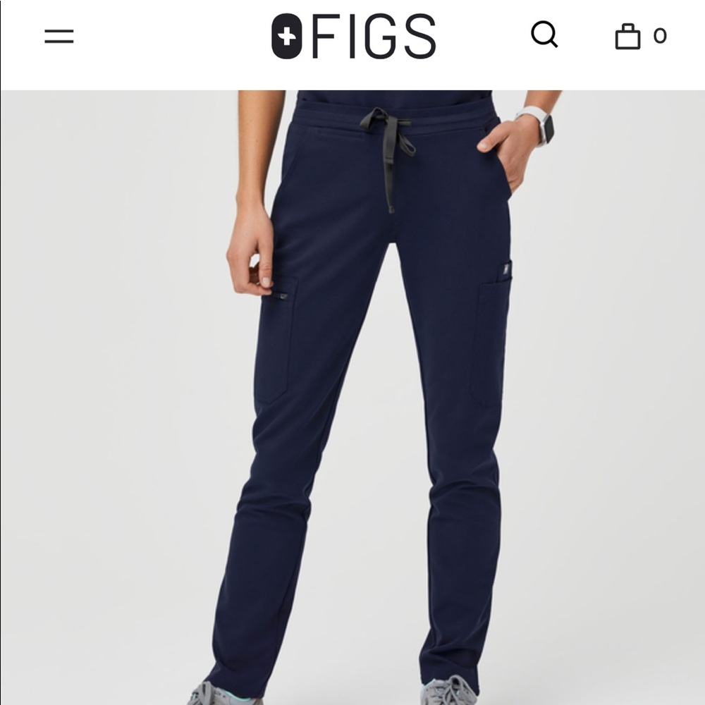 FIGS Navy Blue Skinny Scrub Pant